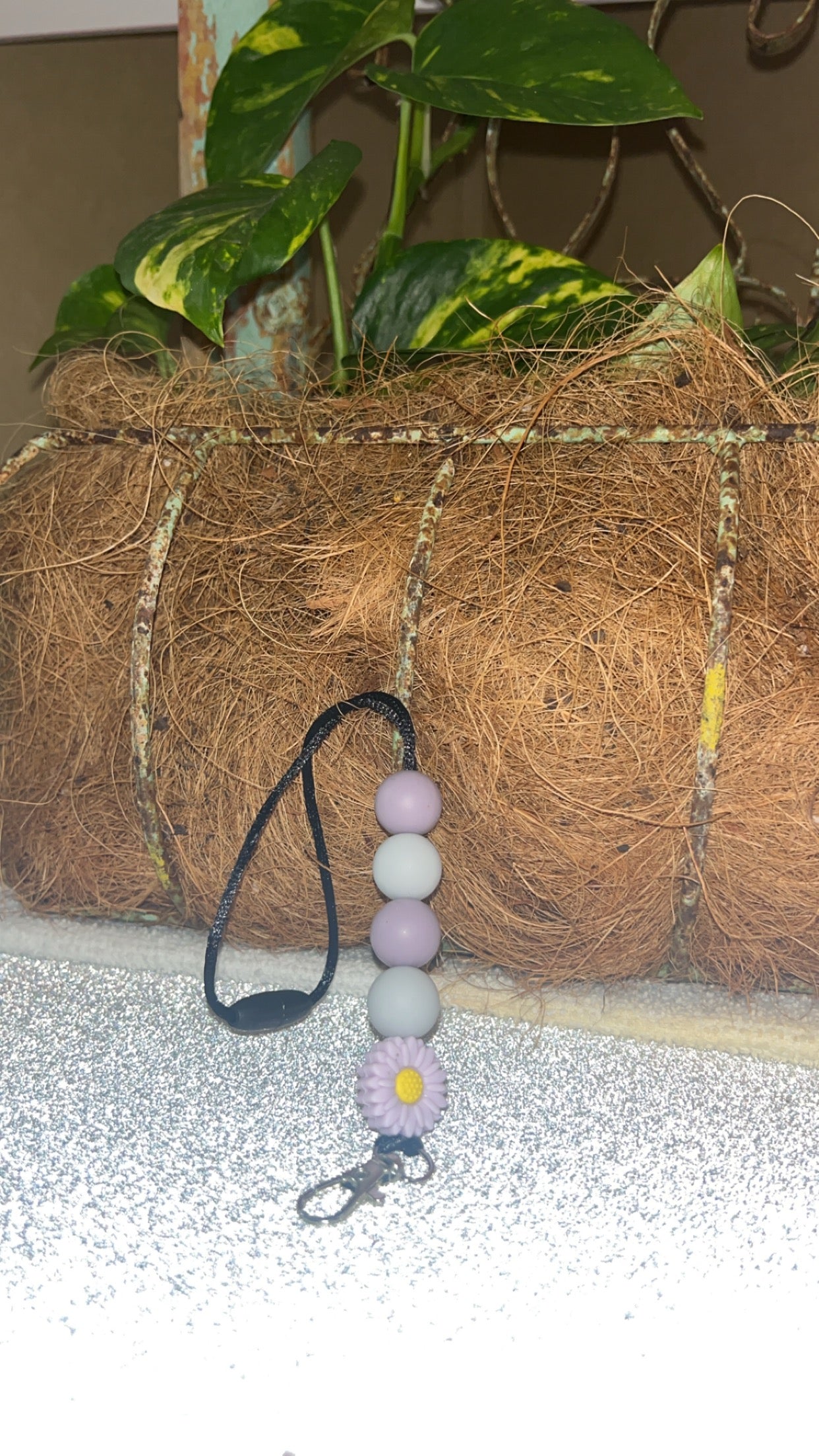 Lavender Daisy Car Freshie Hanger