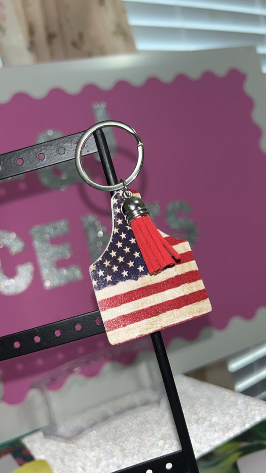 4th Of July Keychain