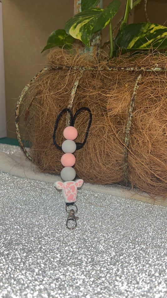 Pink Cow Freshie Hanger