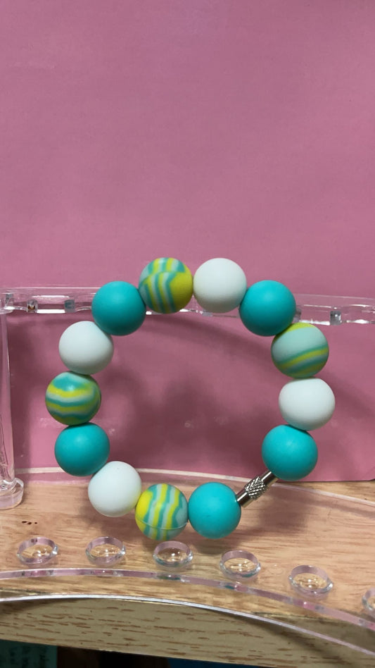 Swirl Marble Cup Charm