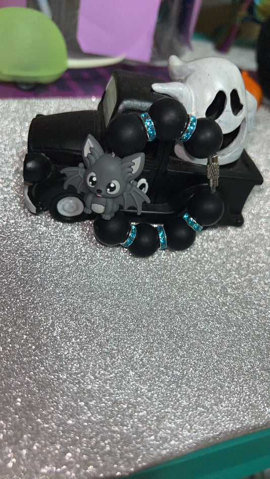 Grey Bat Cup Charm