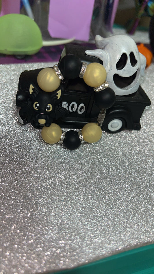 Black Bat Cup Charm