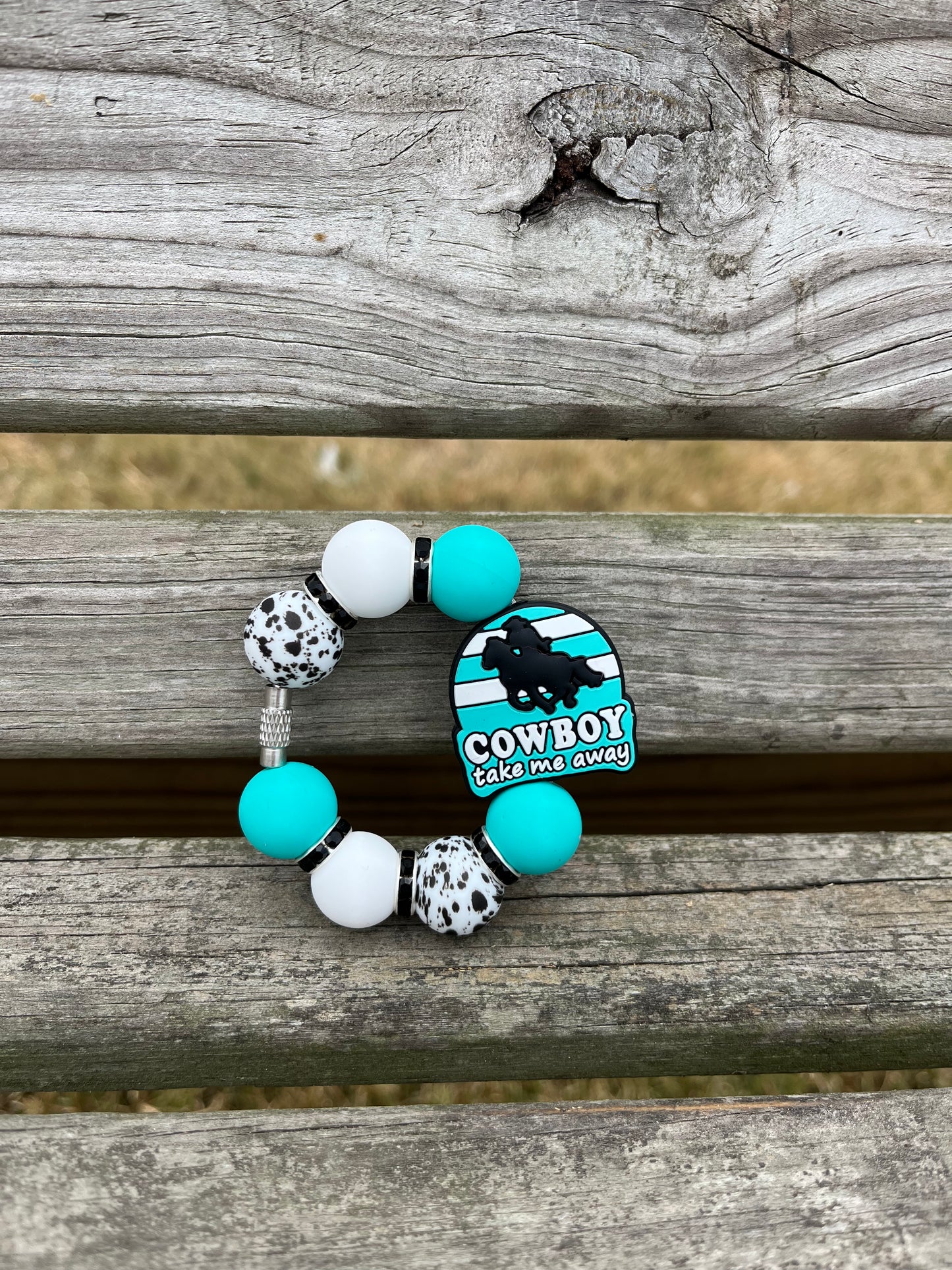 Cowboy Take Me Away Cup Charm